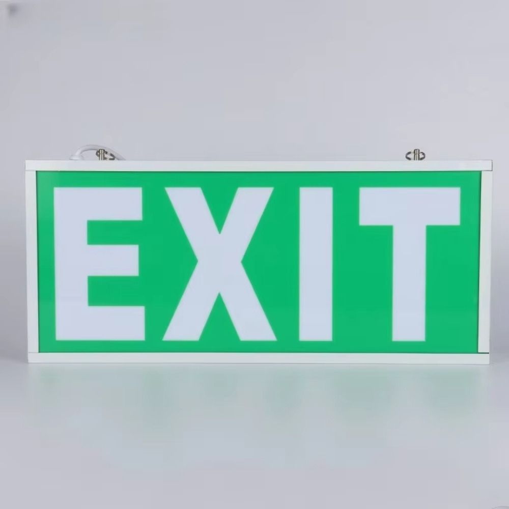Emergency Exit Sign - 110-240V 商用LED非常灯 非常口標識 安全避難指示灯 左右アクリル製セキュリティライト 学校用
