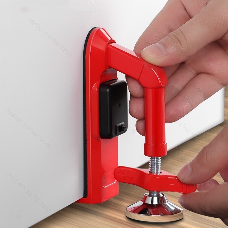 Door Stop Alarm - アルミ合金製アラームドアストッパー吸盤式ドアロックブレース（アラームなし/アラームタイプ）盗難防止用護身セキュリティデバイス