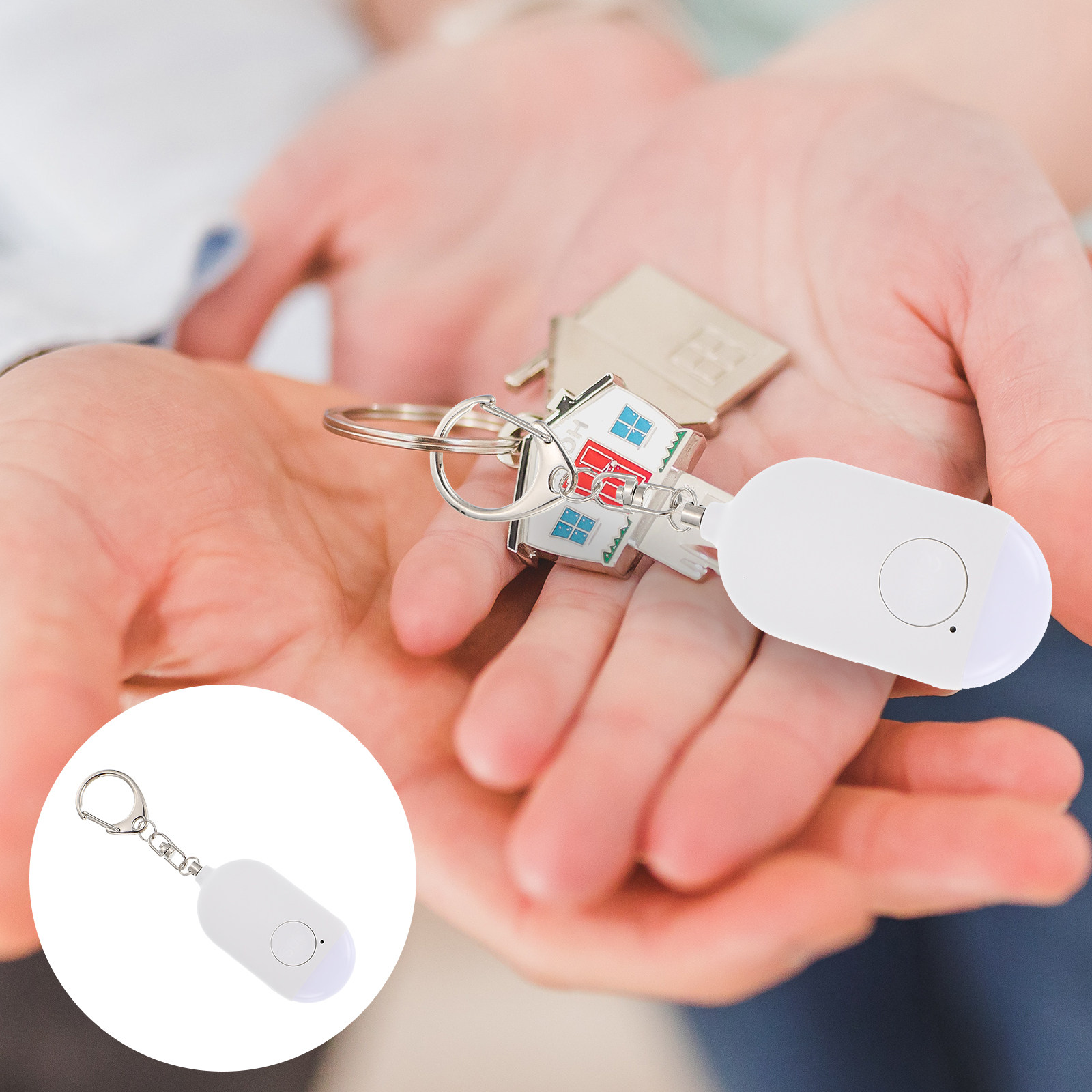 1セット 個人用アラーム 充電式 ポータブル ミニキーチェー - Personal Alarm Keychain のレビューと価格
