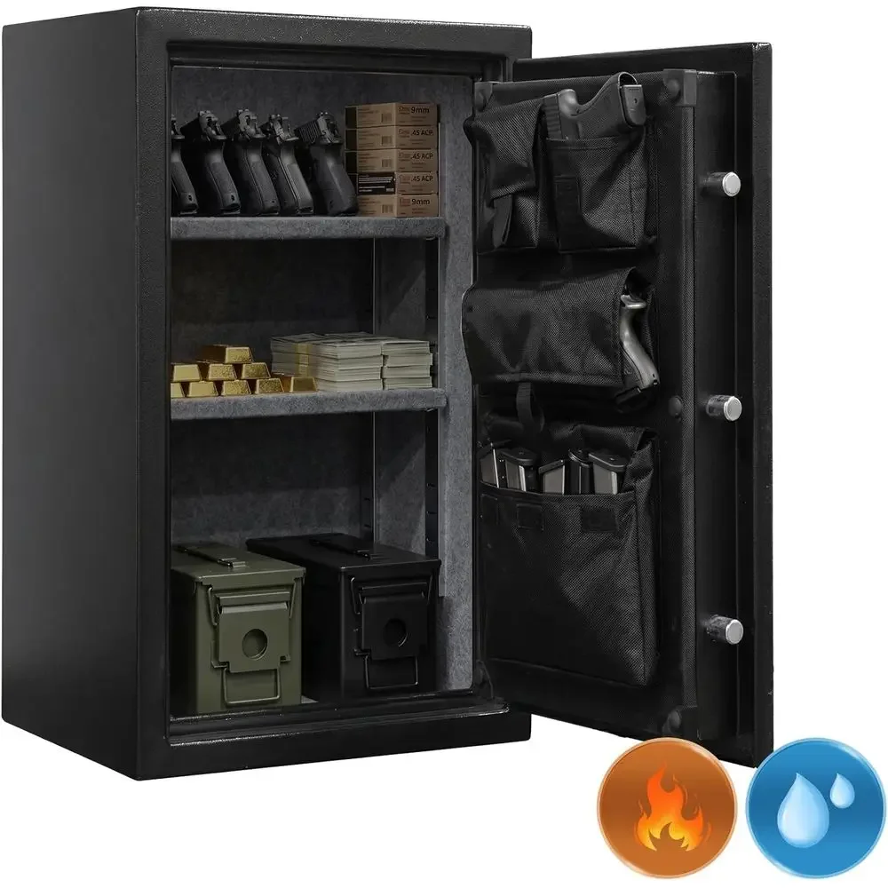 1400 ° 耐火性ピストルセーフ、デジタルロック、盗難防止 - Fire Safe Document のレビューと価格