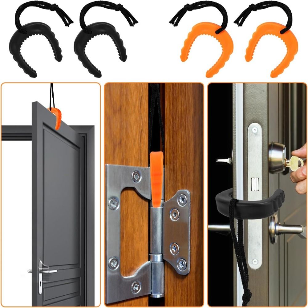 使いやすいゴム製ドアジャム消防士用ウェッジゴム製ドアストッパ - Door Stop Alarm のレビューと価格