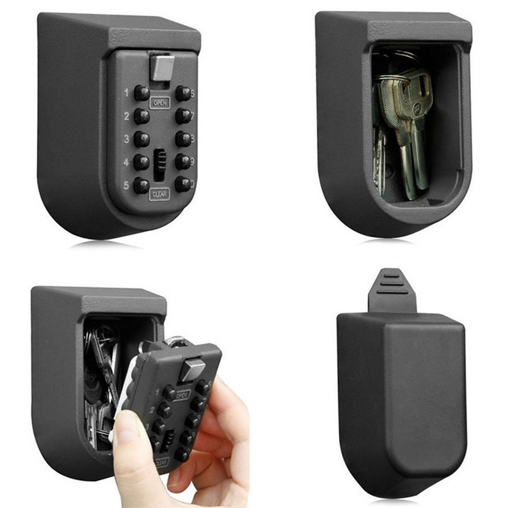キーロックボックス 壁掛け式 プッシュボタン式 キーセーフ収 - Lockbox Key Secure のレビューと価格