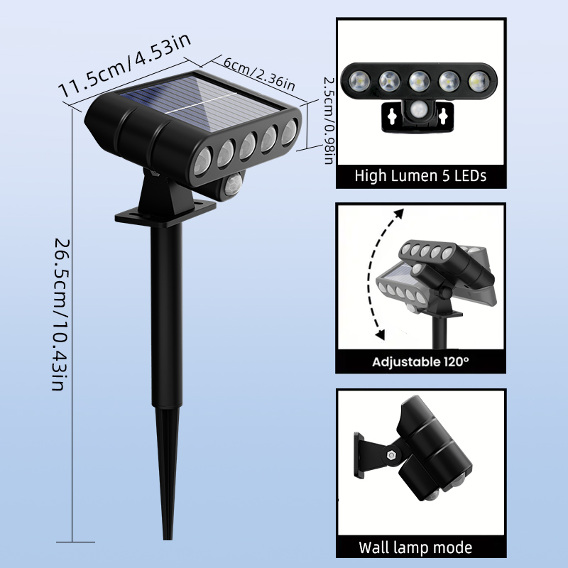 4個入りソーラー式屋外壁掛けライト、3モードセキュリティラン - Power Outage Light のレビューと価格