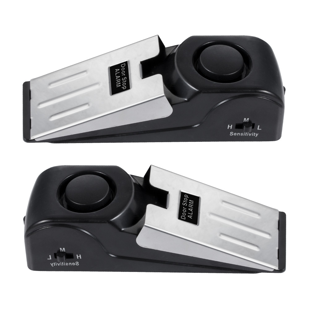 2 個ドアストップ警報ホームホテル 120dB 大声ドアスト - Door Stop Alarm のレビューと価格
