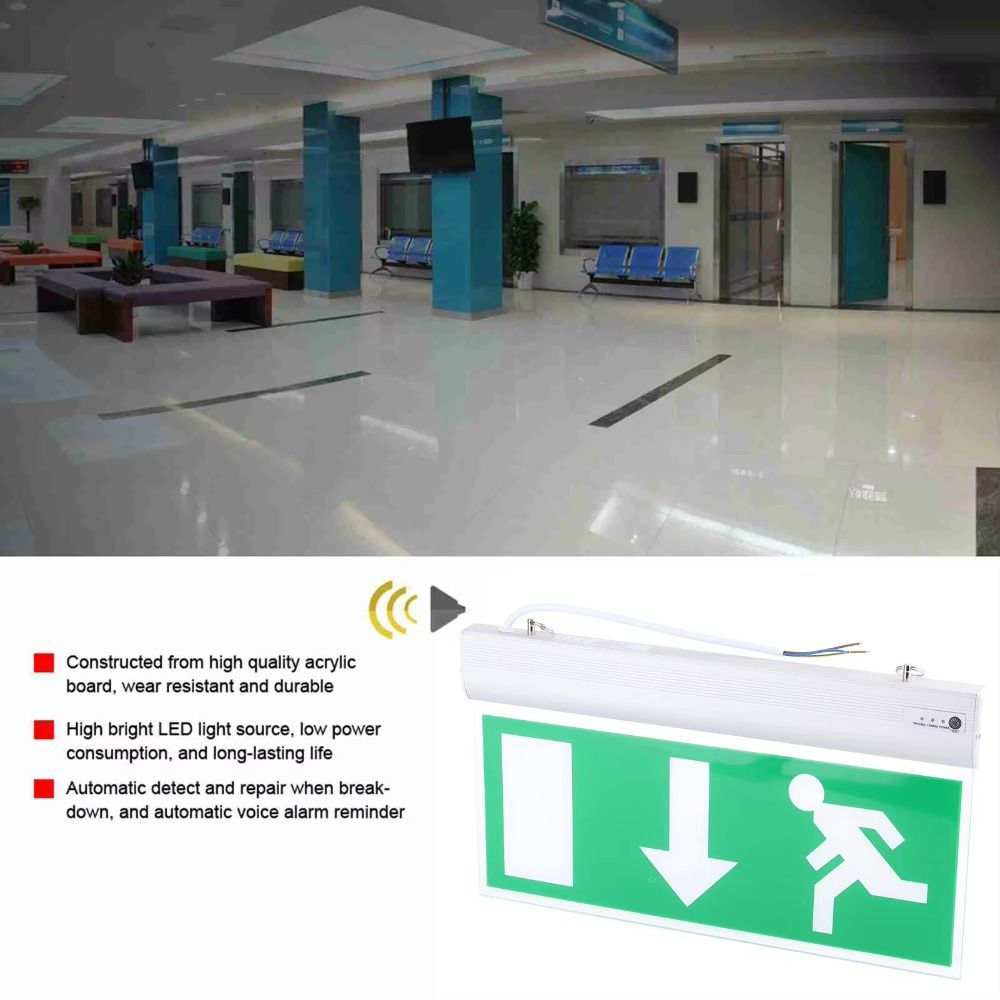 業務用LED非常灯 グリーン電球 出口標識 セキュリティライ - Emergency Exit Sign のレビューと価格