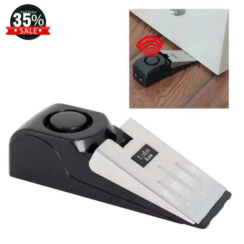ワイヤレスドアストップアラームロック 125dB 振動センサ - Door Stop Alarm のレビューと価格