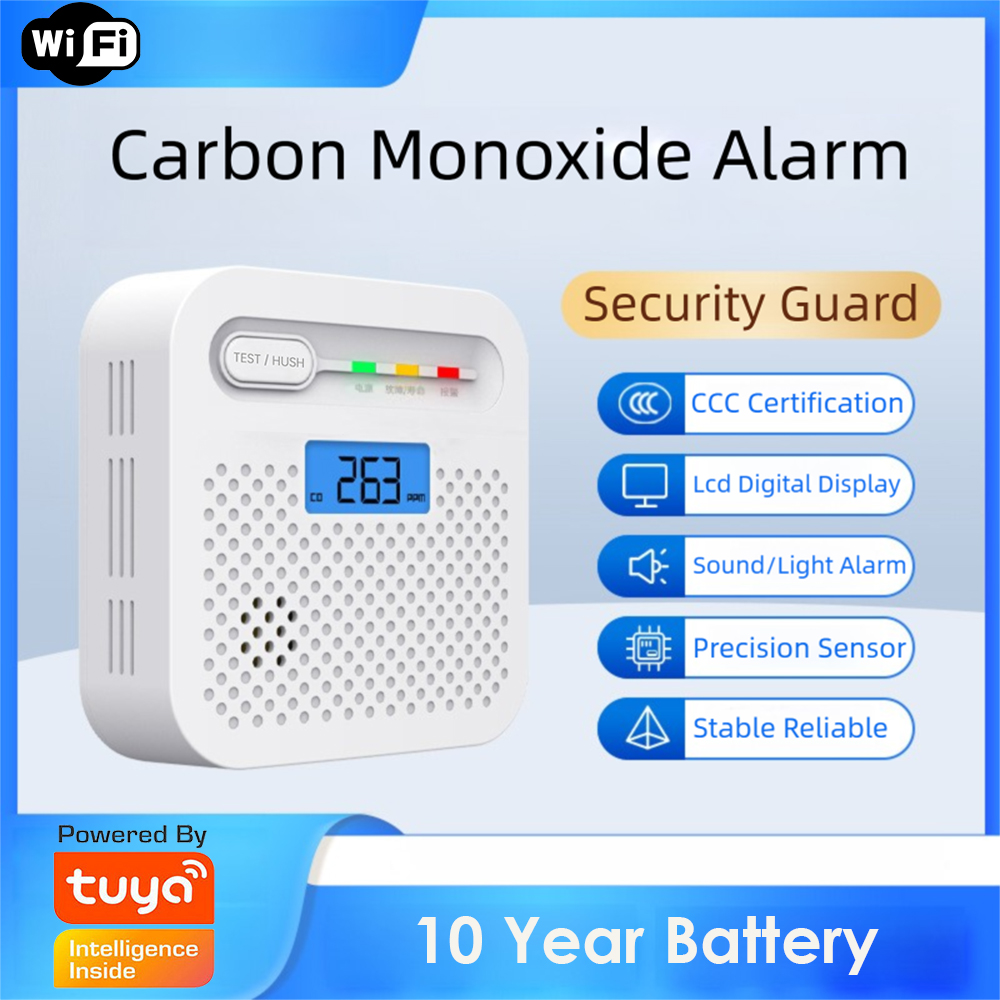 TuyaスマートWiFi CO検知器 LCDデジタル一酸化炭 - Co Detector Plug のレビューと価格